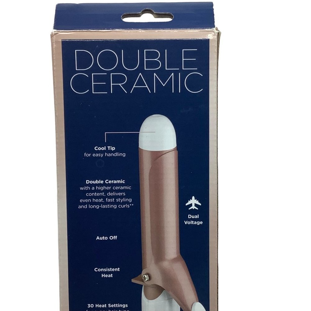 Conair Double Ceramic Curling Wand 1 1/4" Barrel Loose Curls Instant Heat Up NEW - Picture 6 of 7